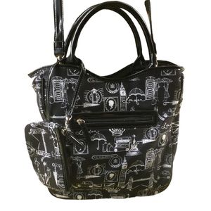 Lulu Guinness London Tote & Wristlet PB1